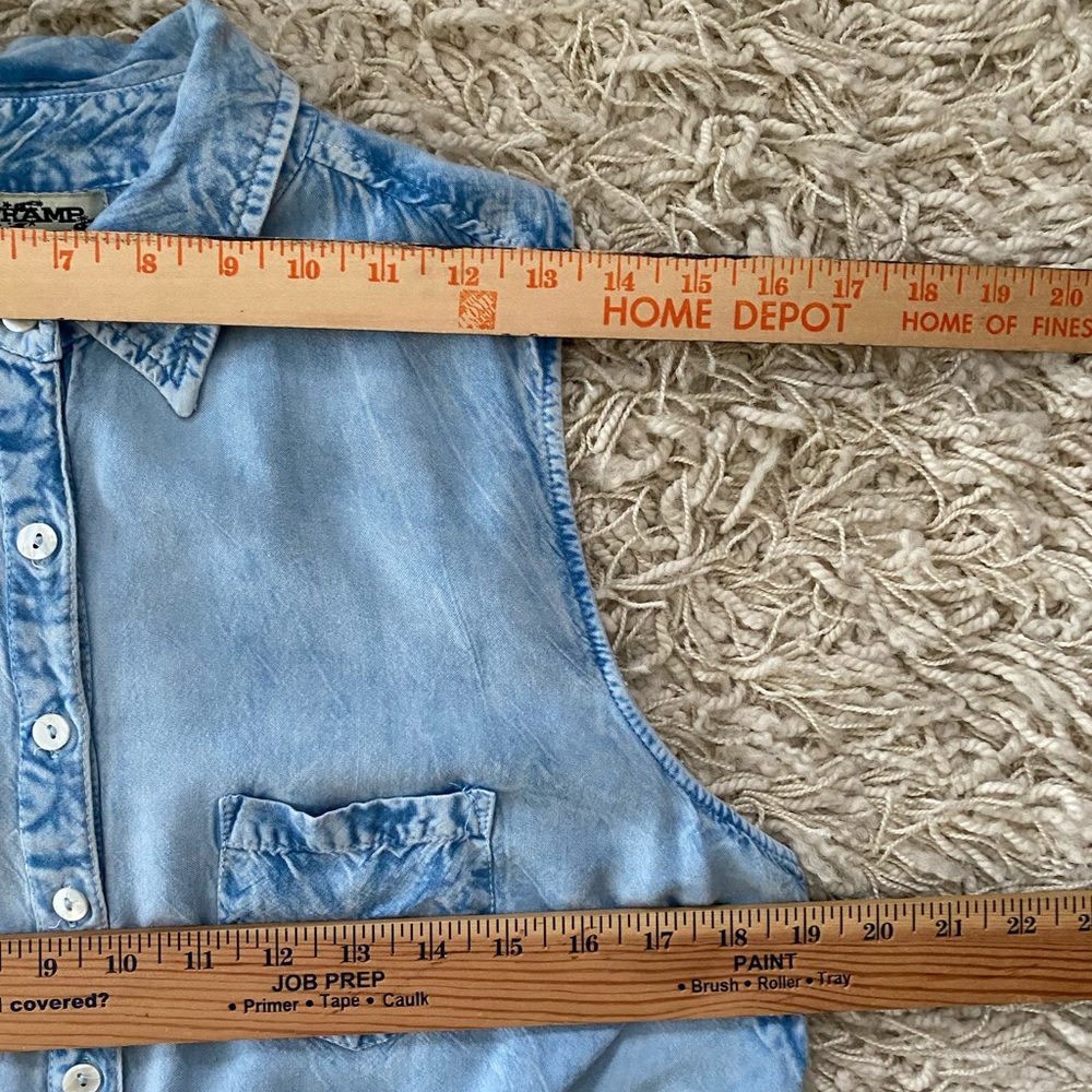 Tramp Button Front Dawn Tie-Front Sleeveless Wome… - image 6